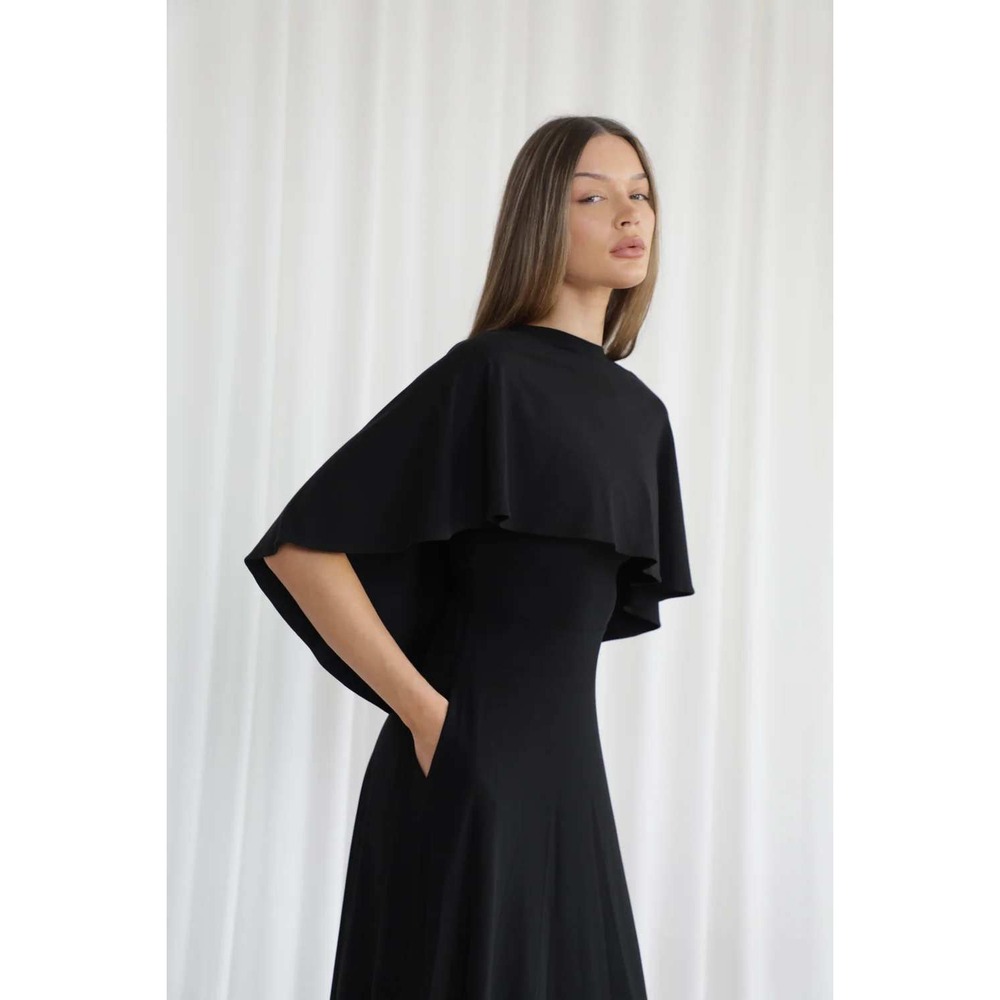 AYM Short Drape Cape Black Sizes XXS-L New With Tags